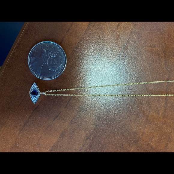Evil Eye Diamond Necklace - Picture 3 of 4